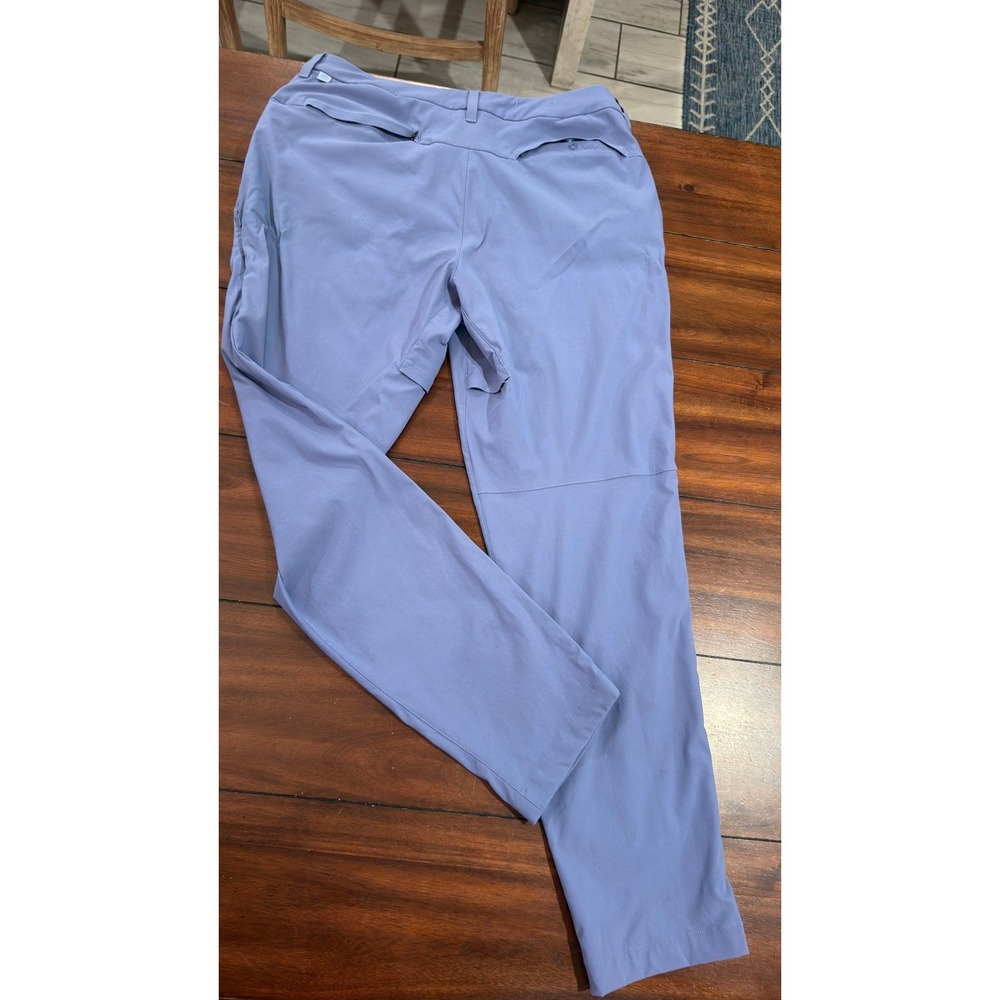 Lululemon Commission Slim-Fit Pant 33 Blue Grey Chino M5A18S - Picture 4 of 16